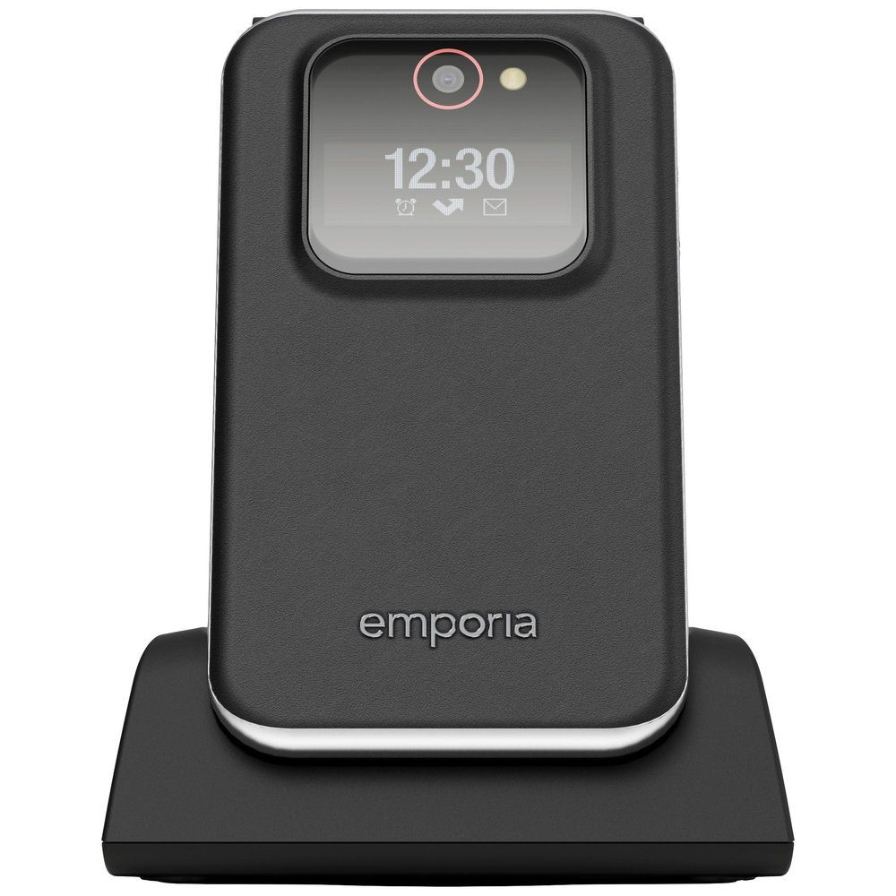 Emporia Emporia JOY Senioren-Klapp-Handy SOS Taste Schwarz Seniorenhandy (2.8 Zoll, 2 MP Kamera)