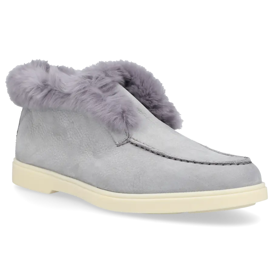 Santoni - Stiefeletten DESERT BOOT Nubukleder - grau