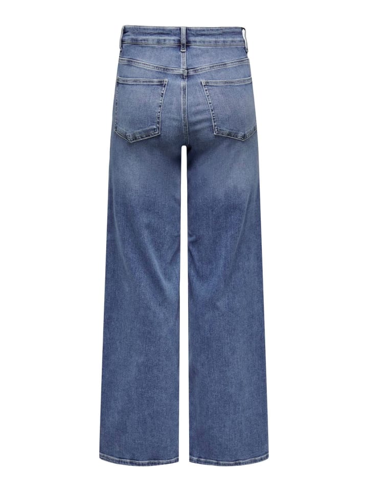 ONLY Jeans ONLMADISON BLUSH HW WIDE flared in Blau günstig kaufen