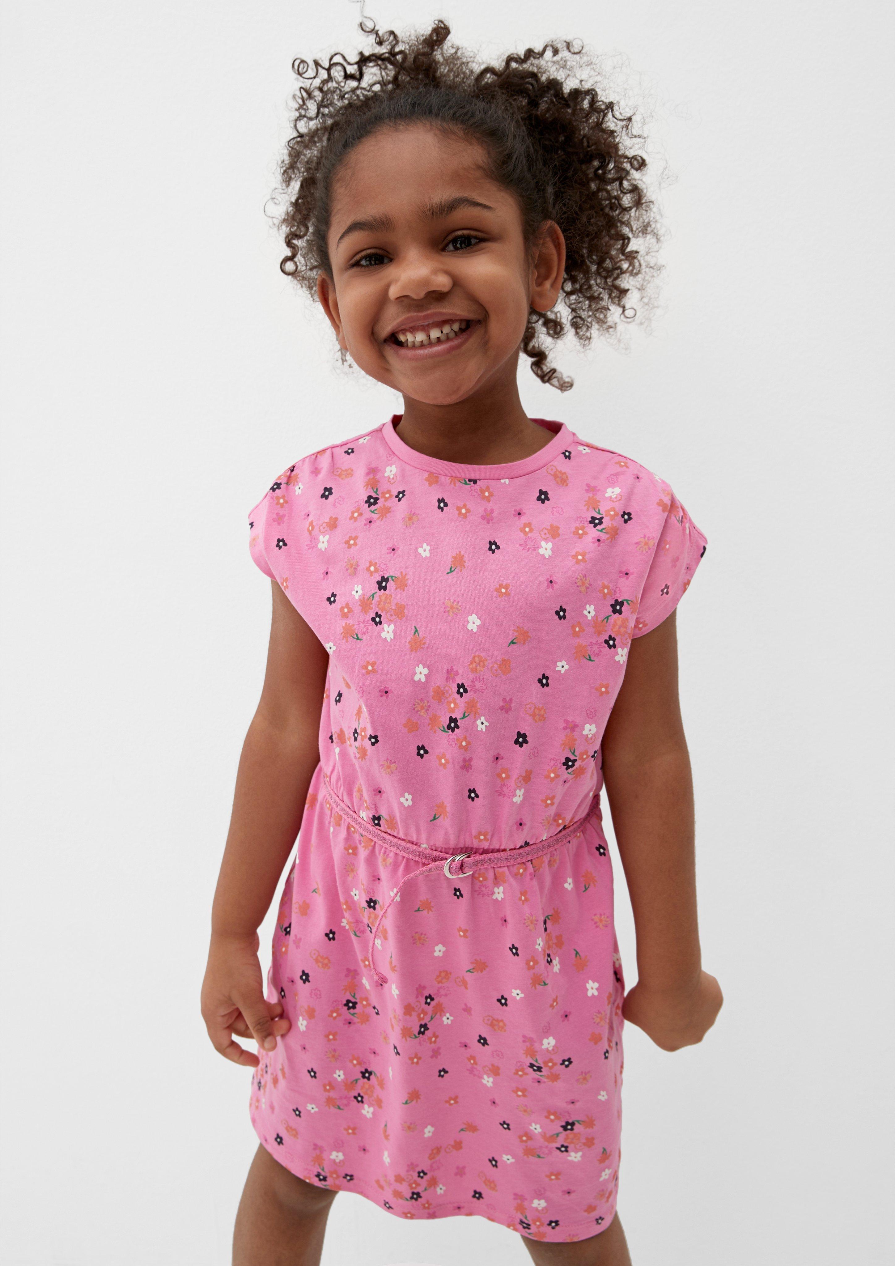 Baumwollkleid mit Stoffgürtel  2127441-44A4