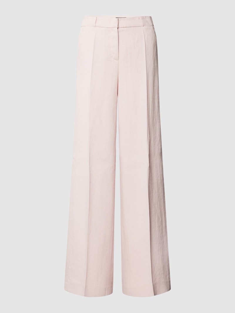 Hose mit Bügelfalten in rosé