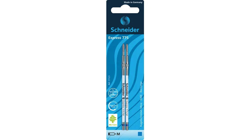 Schneider Kugelschreibermine 775 M 2 Stück blau