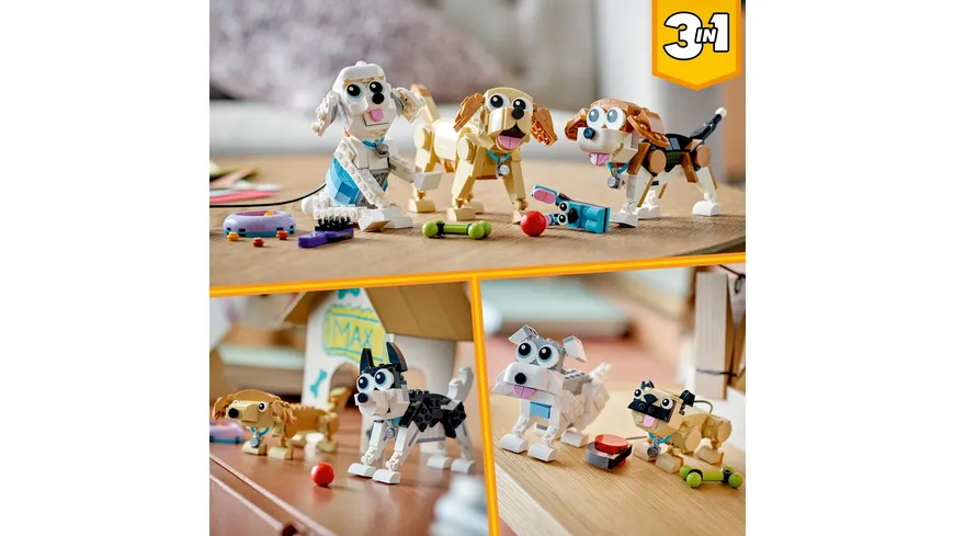 LEGO Creator 3in1 31137 Niedliche Hunde