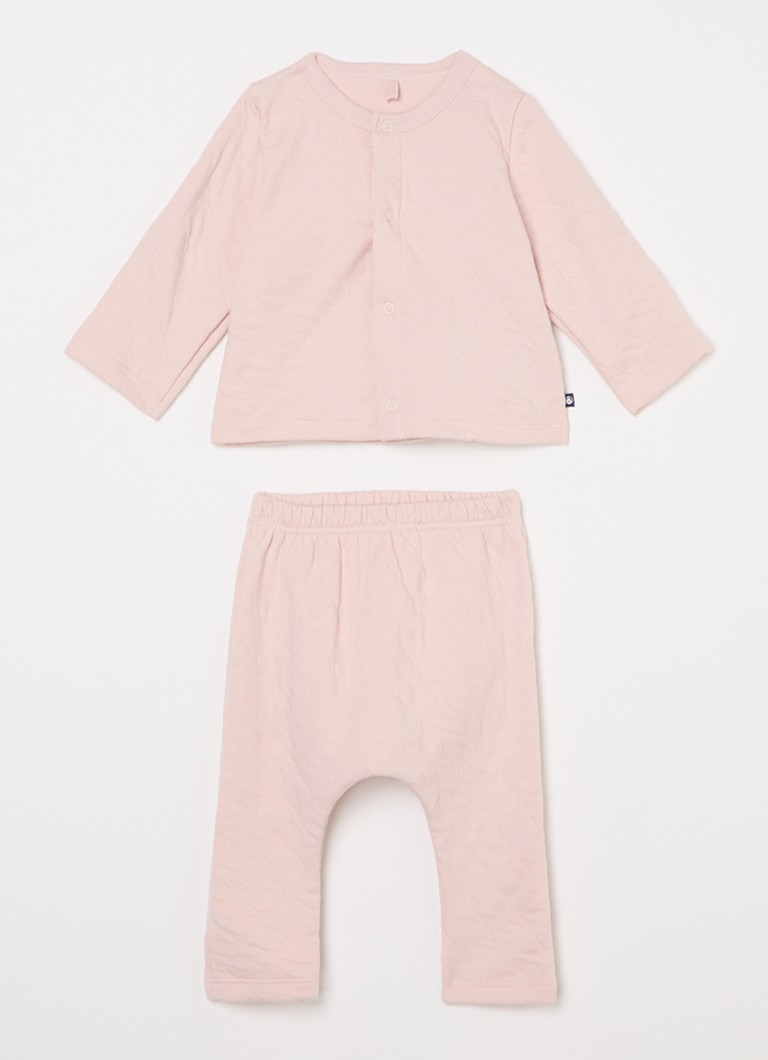 Dvoudílný set kardiganů a kalhot pro miminka Petit Bateau
