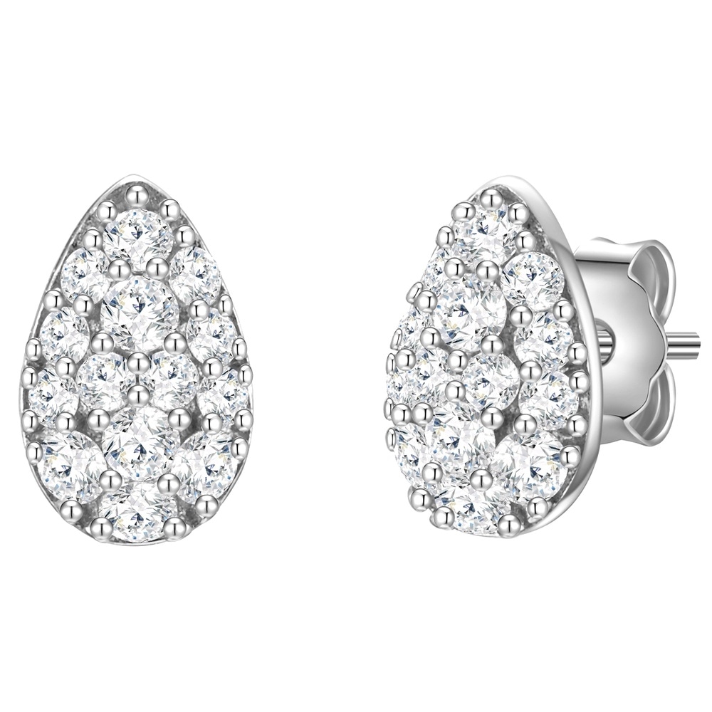 Glanzstücke München Puces d'oreilles en argent Goutte Argent sterling Oxyde de zirconium (CZ) en Arge Boucles d'oreilles