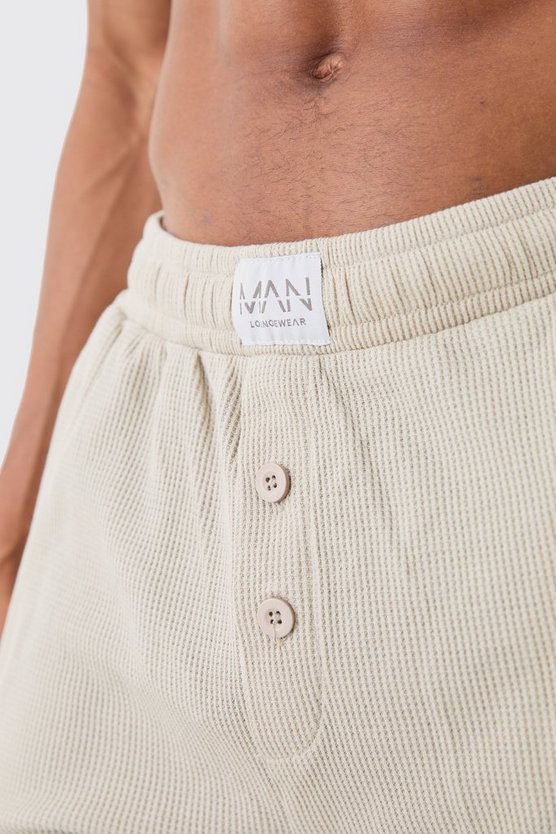 Loungewear-Shorts in Waffeloptik