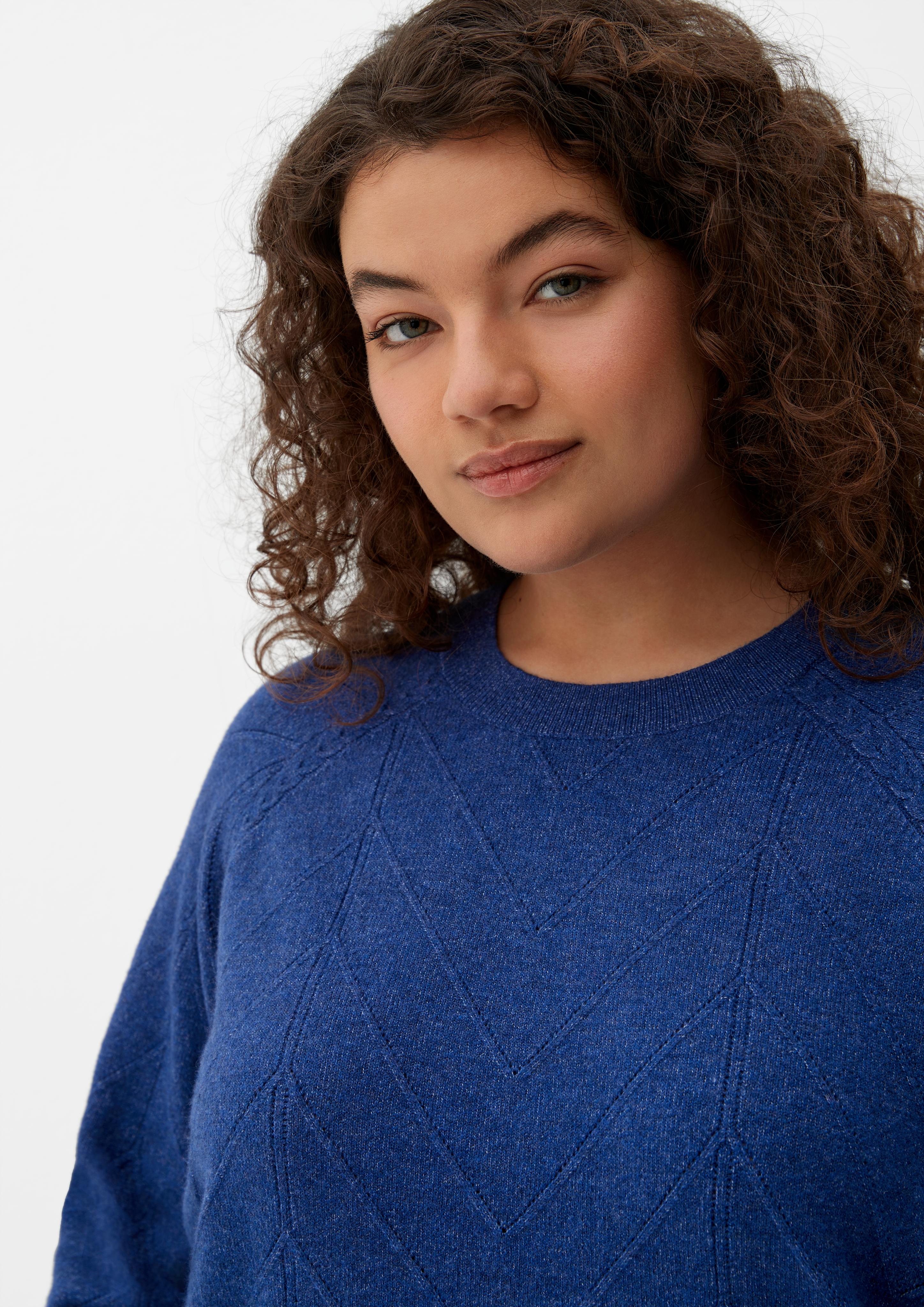 Strickpullover mit Lochmuster  2125668-56W0