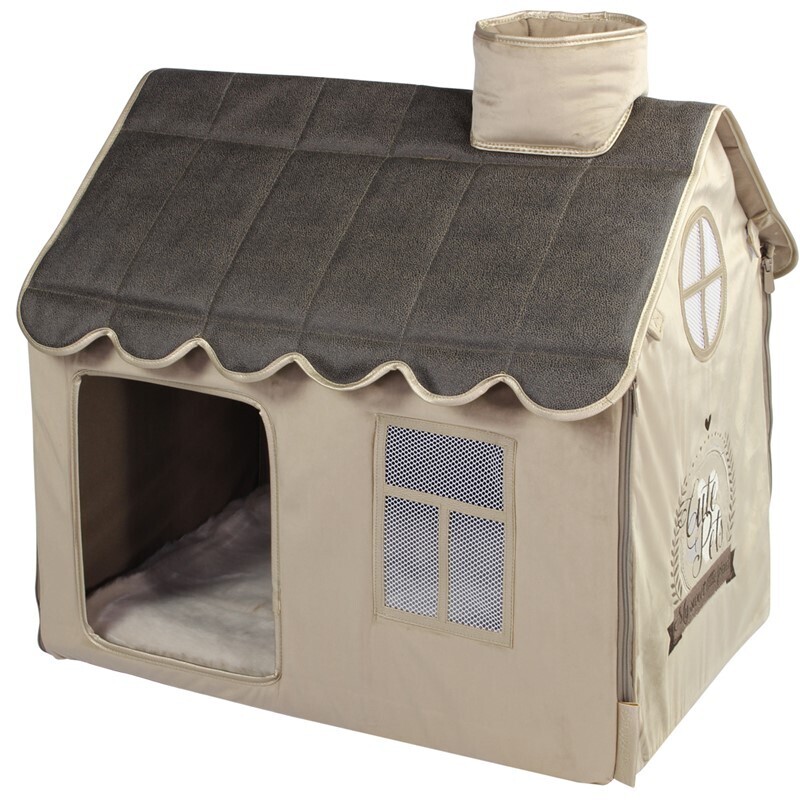 Happy House Hundehöhlen Happy House Villa Cute Pets taupe