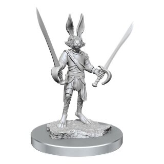 D&D Nolzur's Marvelous Miniatures Miniatur unbemalt Harengon Rogues (2)