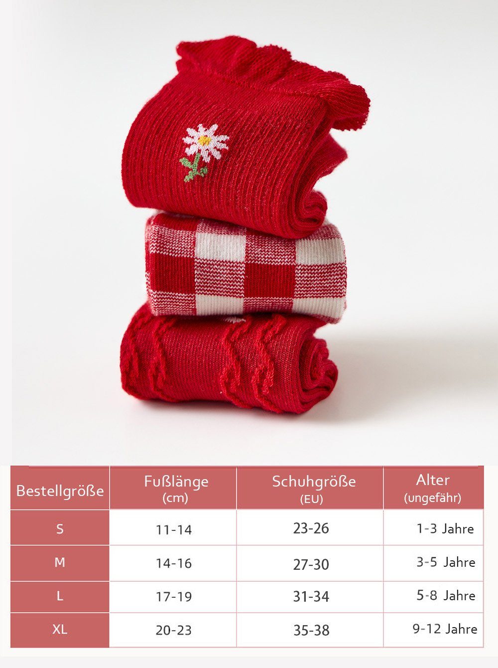 axy Socken axy Kinder Socken 5 Paar Multipack Mädchen Strümpfe (Set, 5er-Pack, 5 Paar) Geschenke Bunte Weich Neuheit Kindersocken