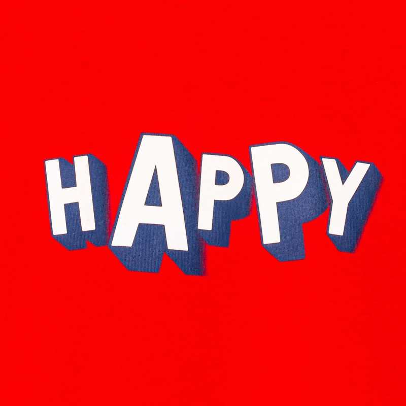 T-shirt à message rouge garçon
