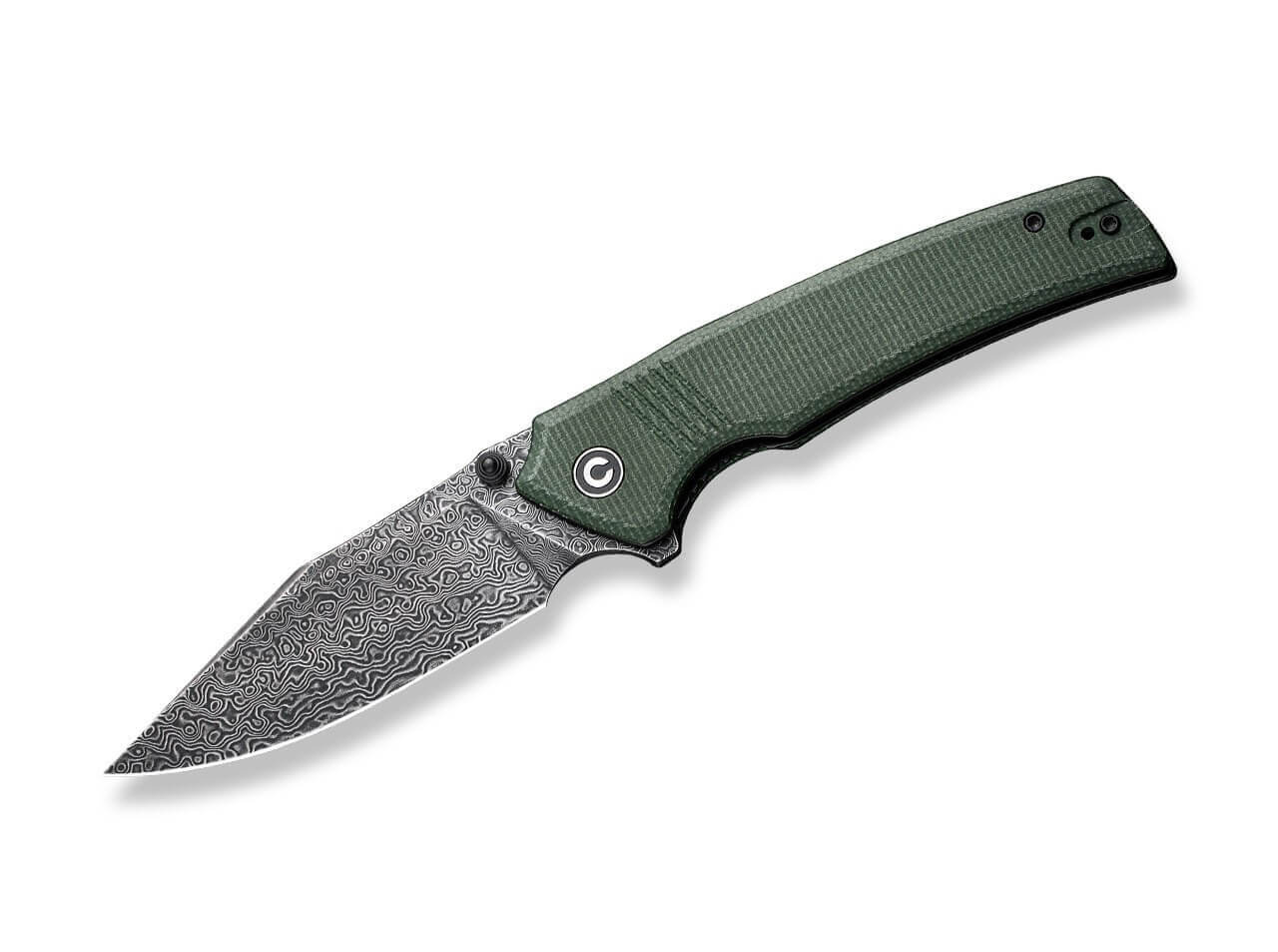 Tranquil Micarta Green Damascus