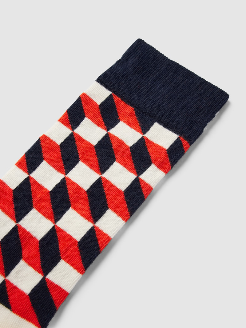 Socken mit Allover-Muster in marineblau