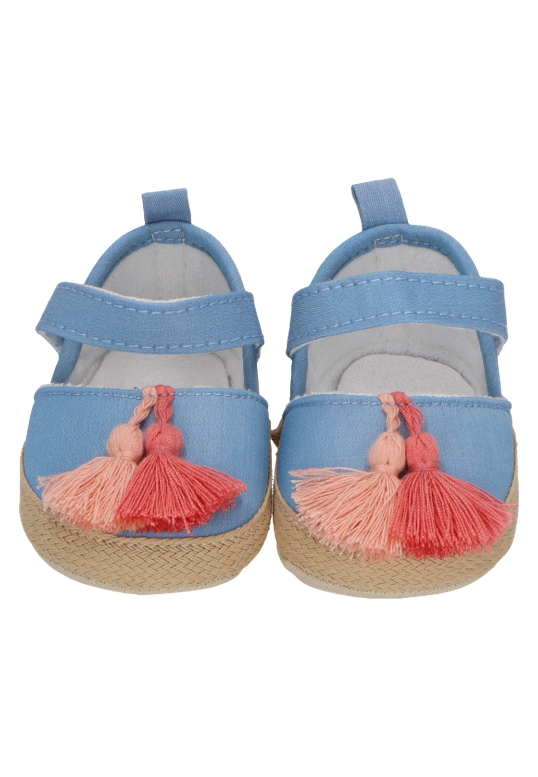 Baby Ballerina im Jeanslook mit Quastern in graublau