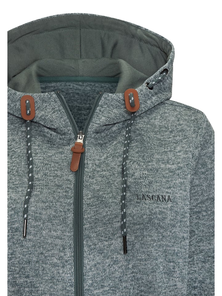 LASCANA Fleecejacke in petrol günstig kaufen