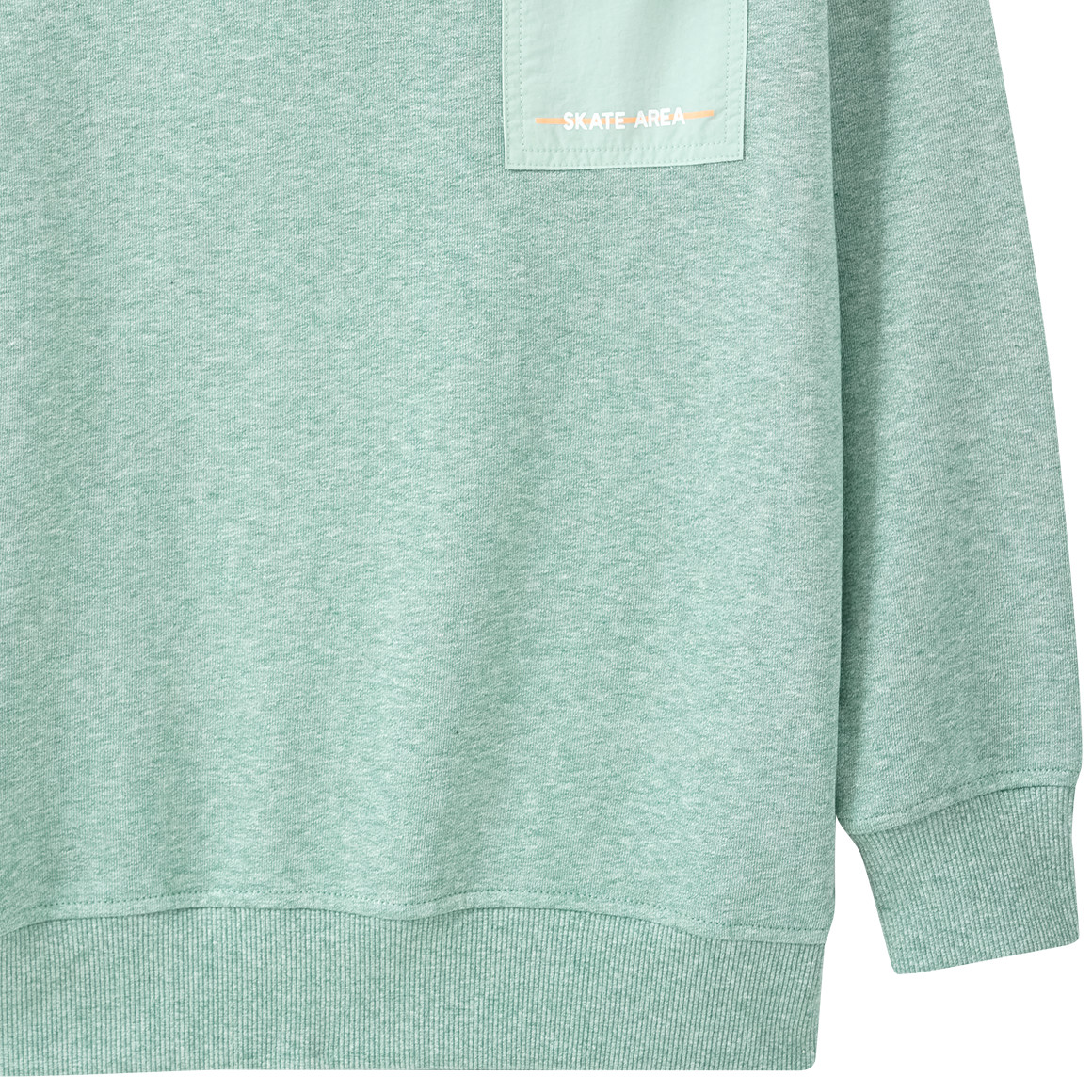 Jungen Hoodie mit aufgsetzter Tasche