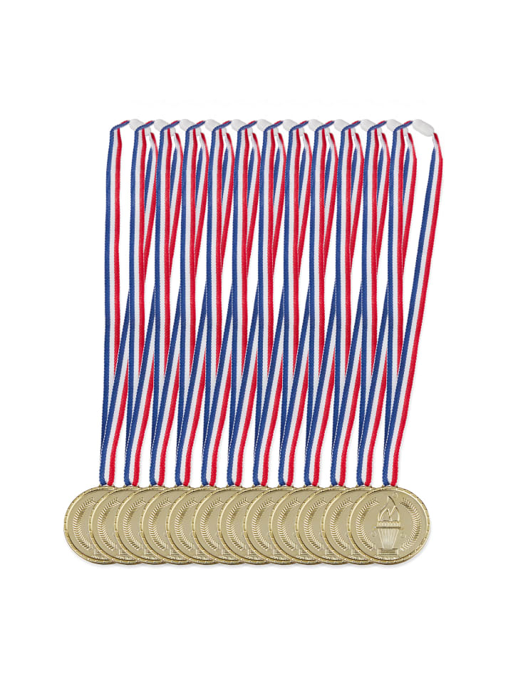 relaxdays 12x Goldmedaille in Gold günstig kaufen onesize