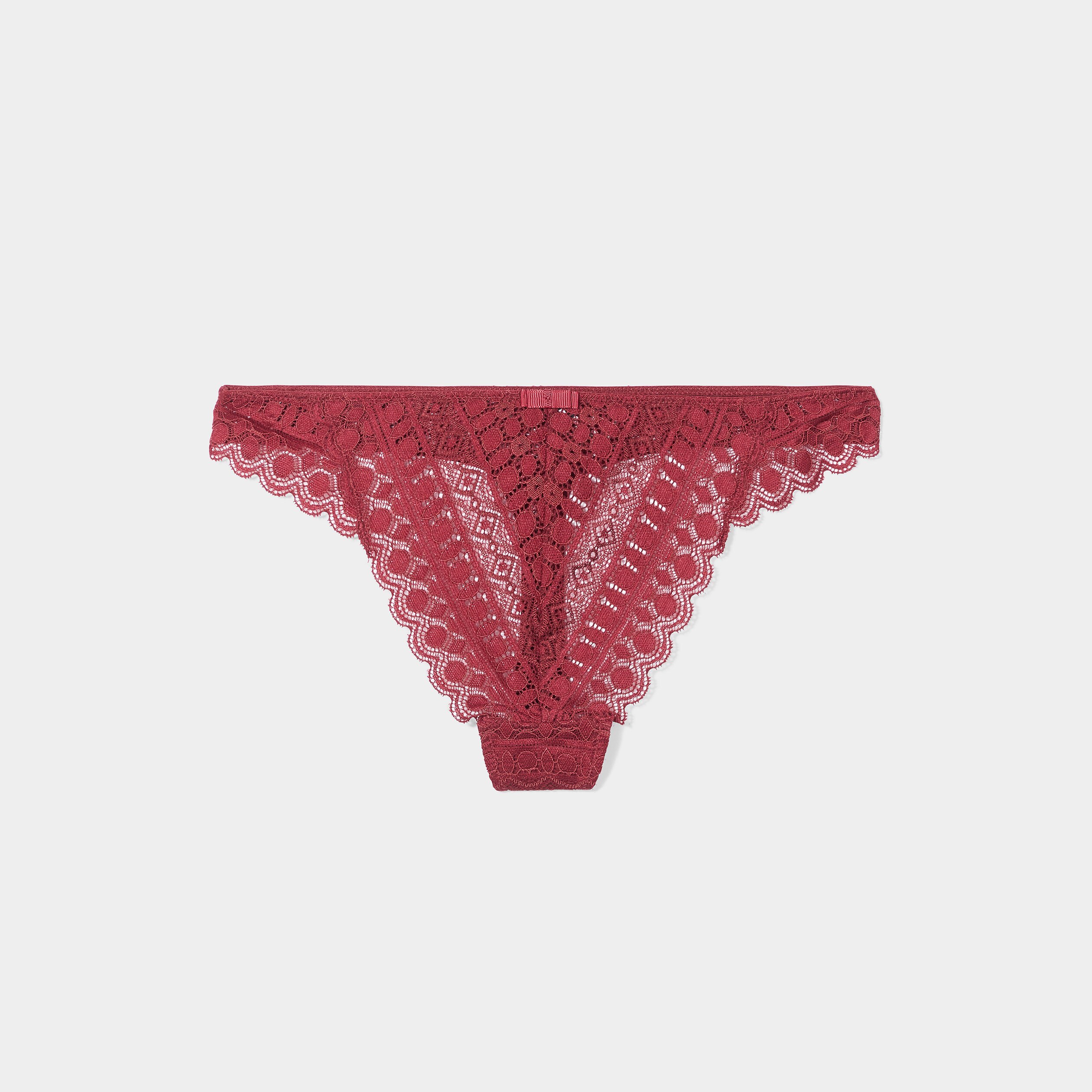 String en dentelle bordeaux femme | La Halle