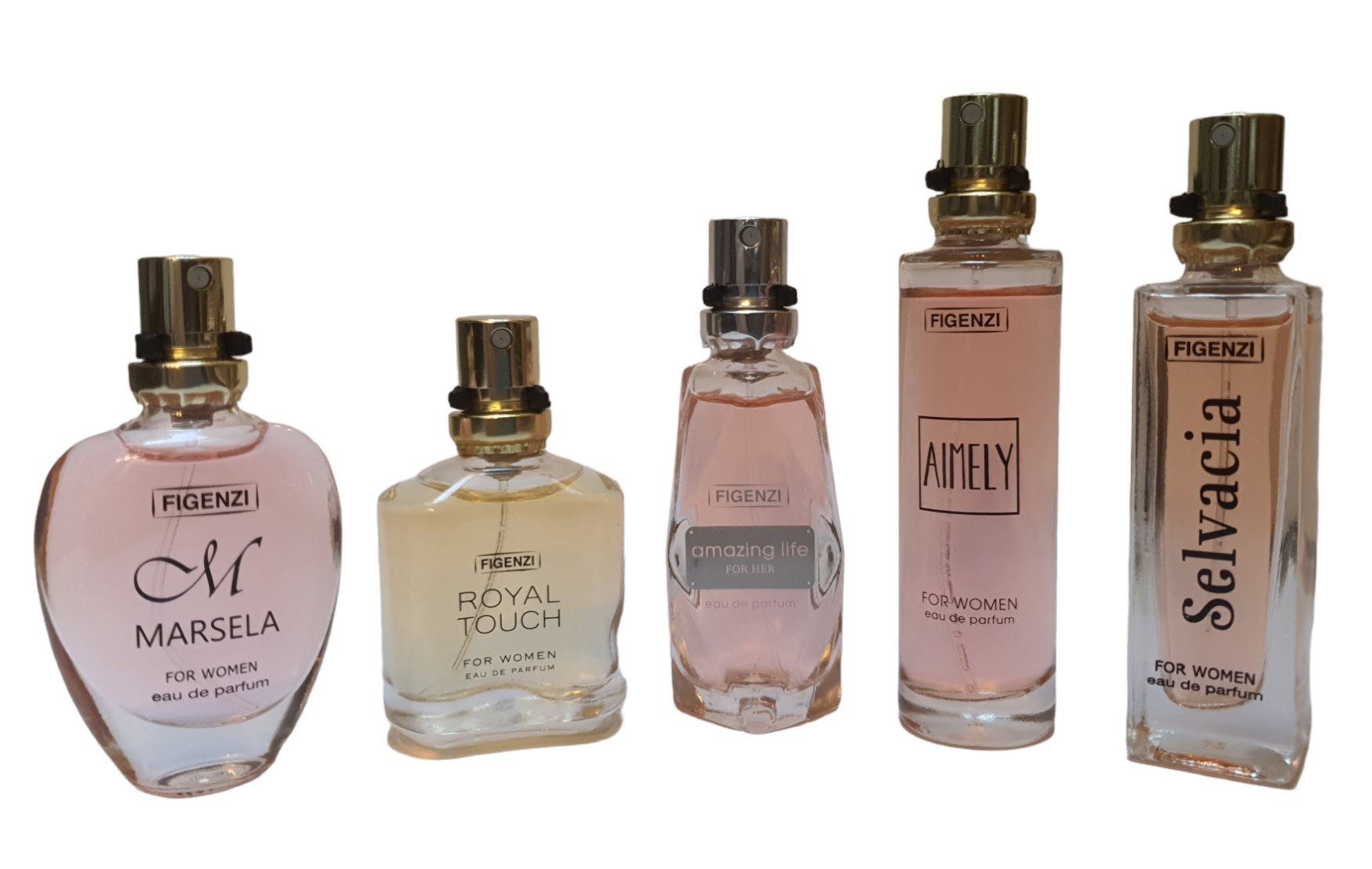 Spectrum Eau de Parfum Parfümset Mini-Flacon 5 atemberaubende Düfte je 15 ml, 5-tlg.