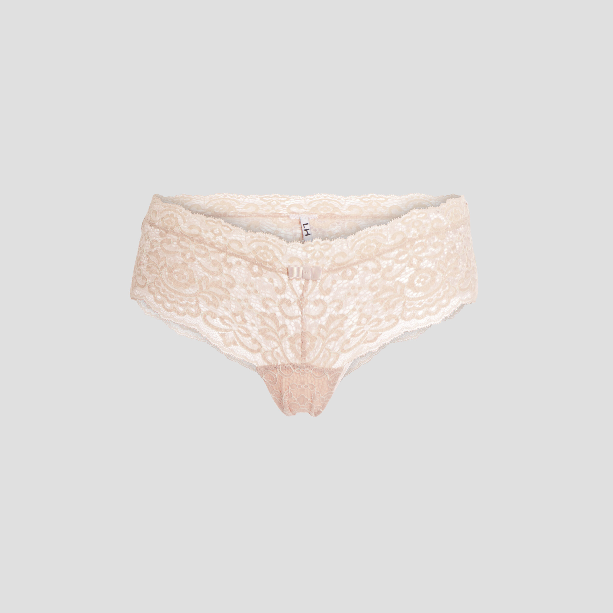 Shorty en dentelle rose clair femme | La Halle