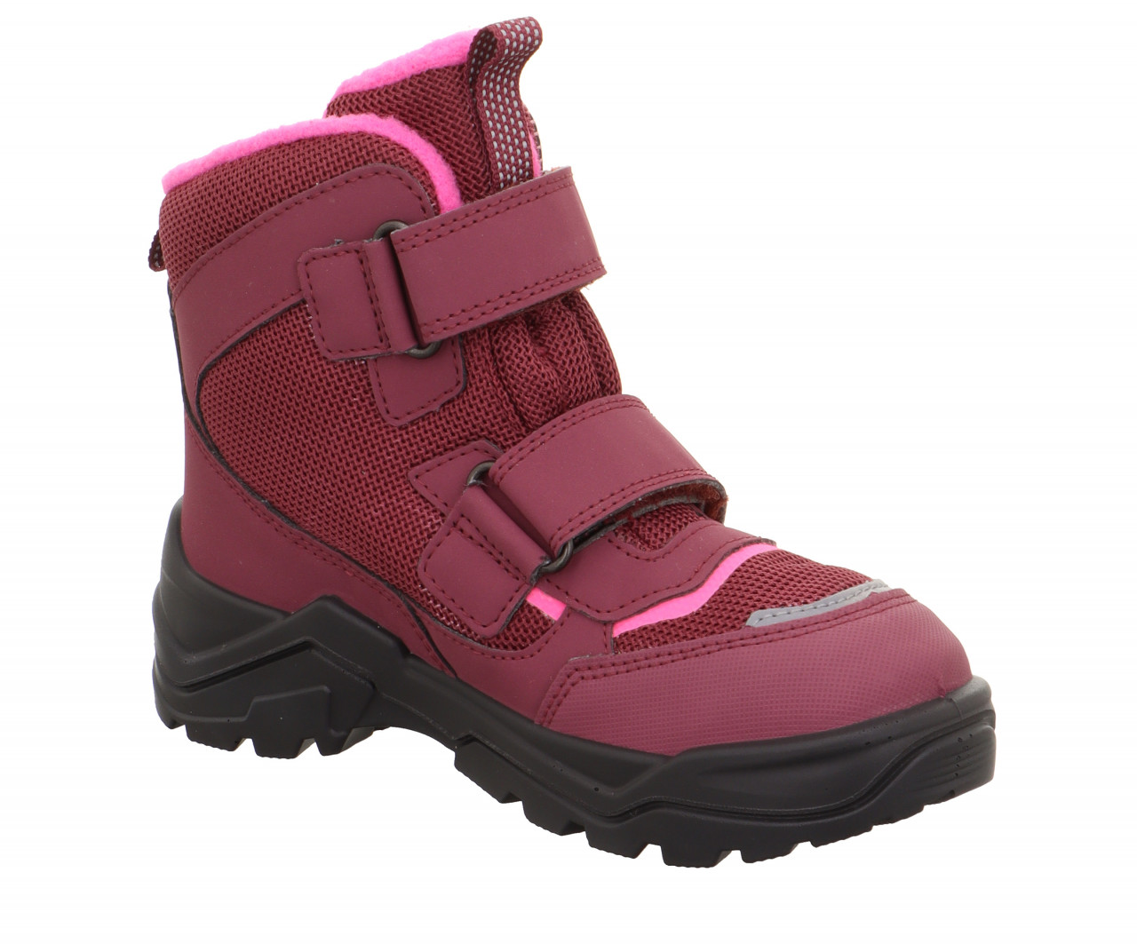 SNOW MAX - Rosa/Pink Boots mit Klettverschluss