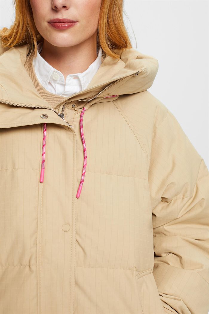 Logo-Steppjacke mit Daunen