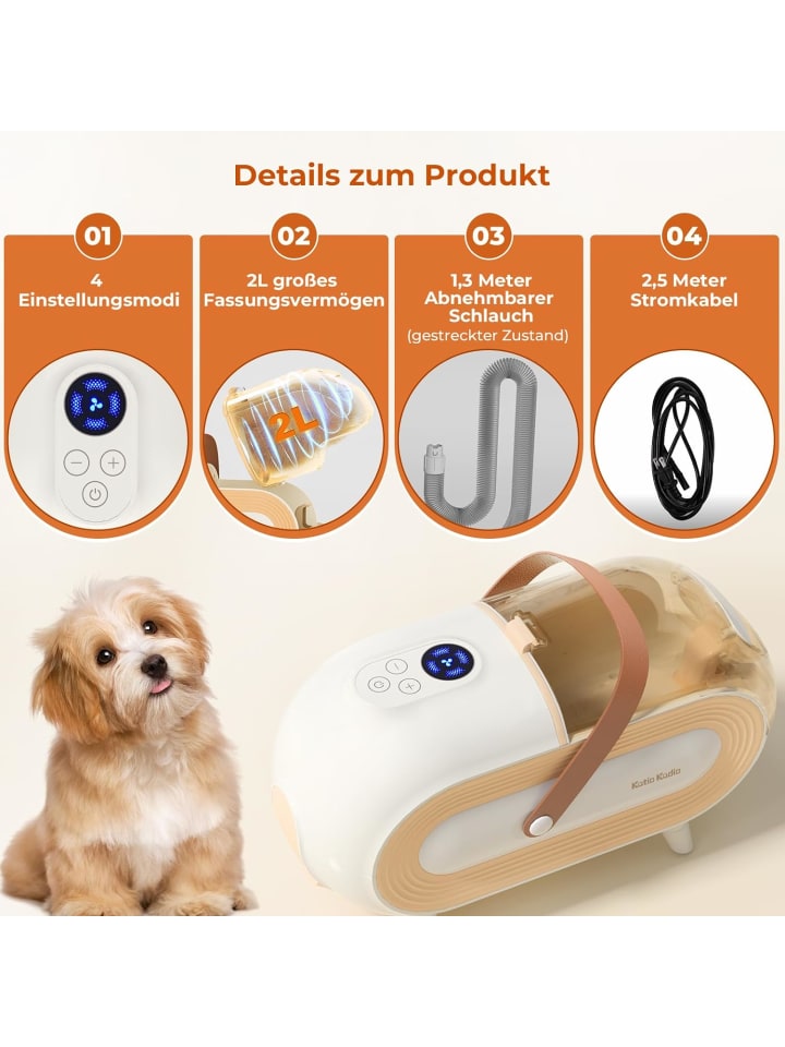 COFI 1453 Hundeschermaschine Tierhaar Staubsauger in Gelb günstig kaufen onesize