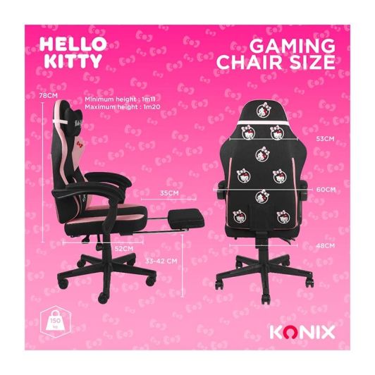 Scaun de birou KONIX Hello Kitty