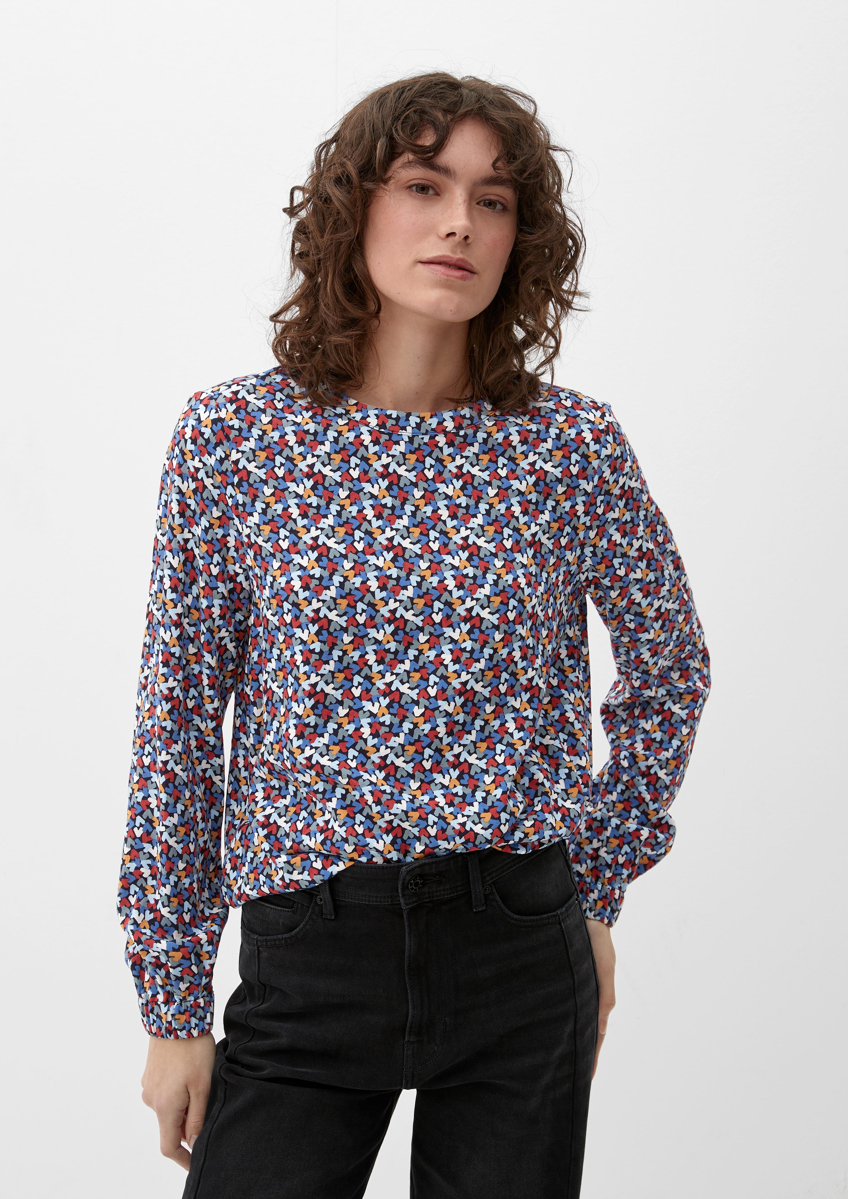 Viskosebluse mit Dobby-Struktur  2129594-59A3