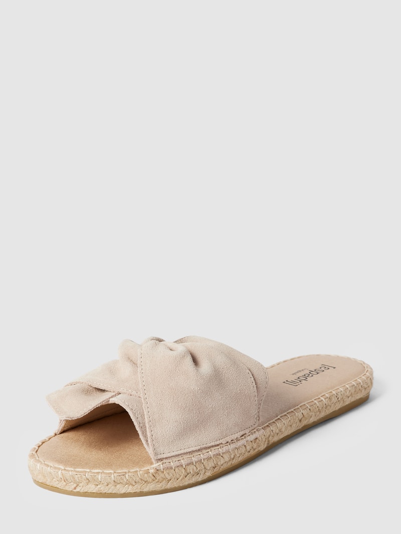Pantolette mit Knoten-Detail in beige