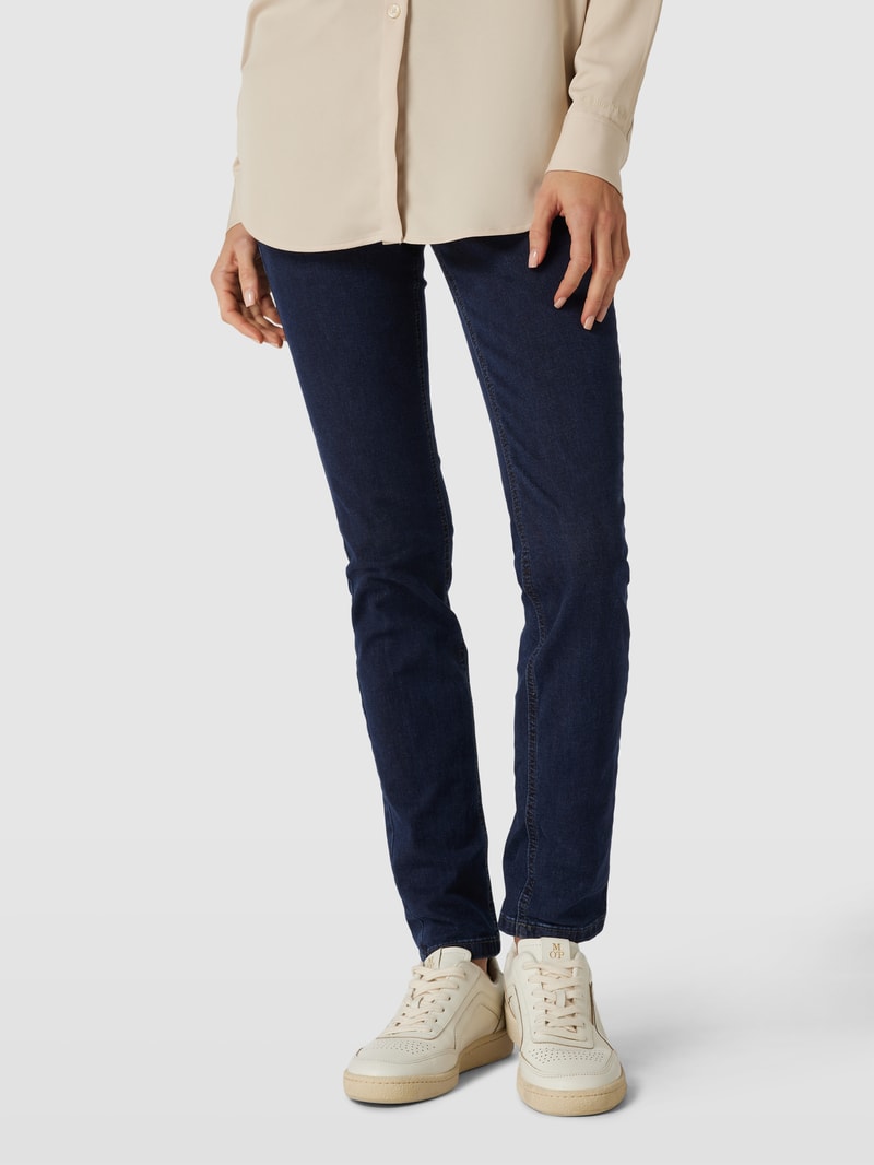 Jeans im 5-Pocket-Design Modell 'Malibu' in dunkelblau