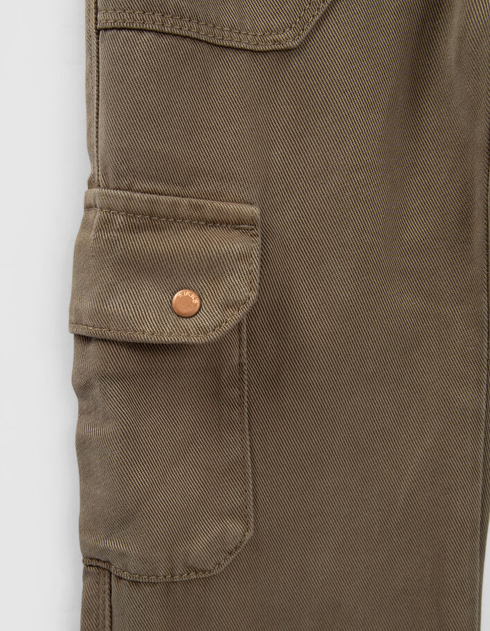 Pantalon FLARE kaki LYOCELL® esprit Charpentier fille