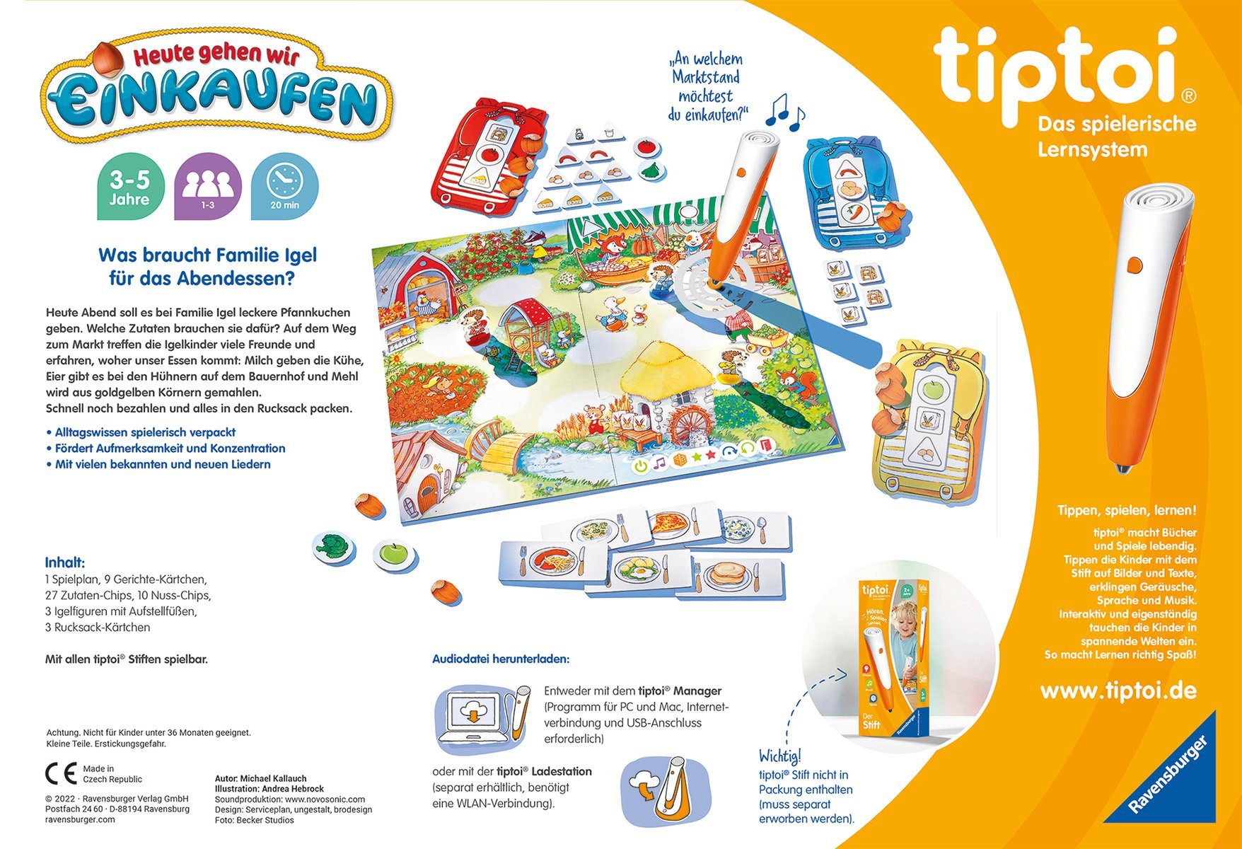 Ravensburger Spiel, tiptoi® Heute gehen wir einkaufen, Made in Europe, FSC® - schützt Wald - weltweit