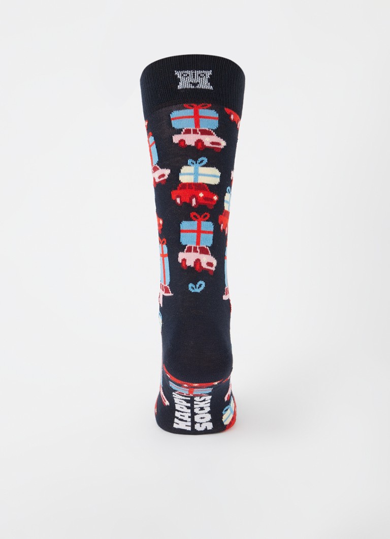Șosete de Crăciun cu imprimeu Happy Socks, vândute în pachete de 3 într-o cutie cadou.