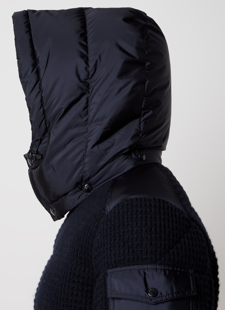 Moncler Lagdei puhasta jakna od mješavine vune s perjem i odvojivom kapuljačom