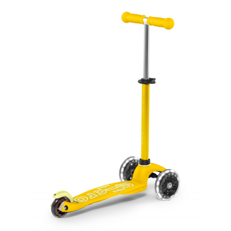 Trottinette 3 Roues LED - Mini Micro Deluxe Jaune