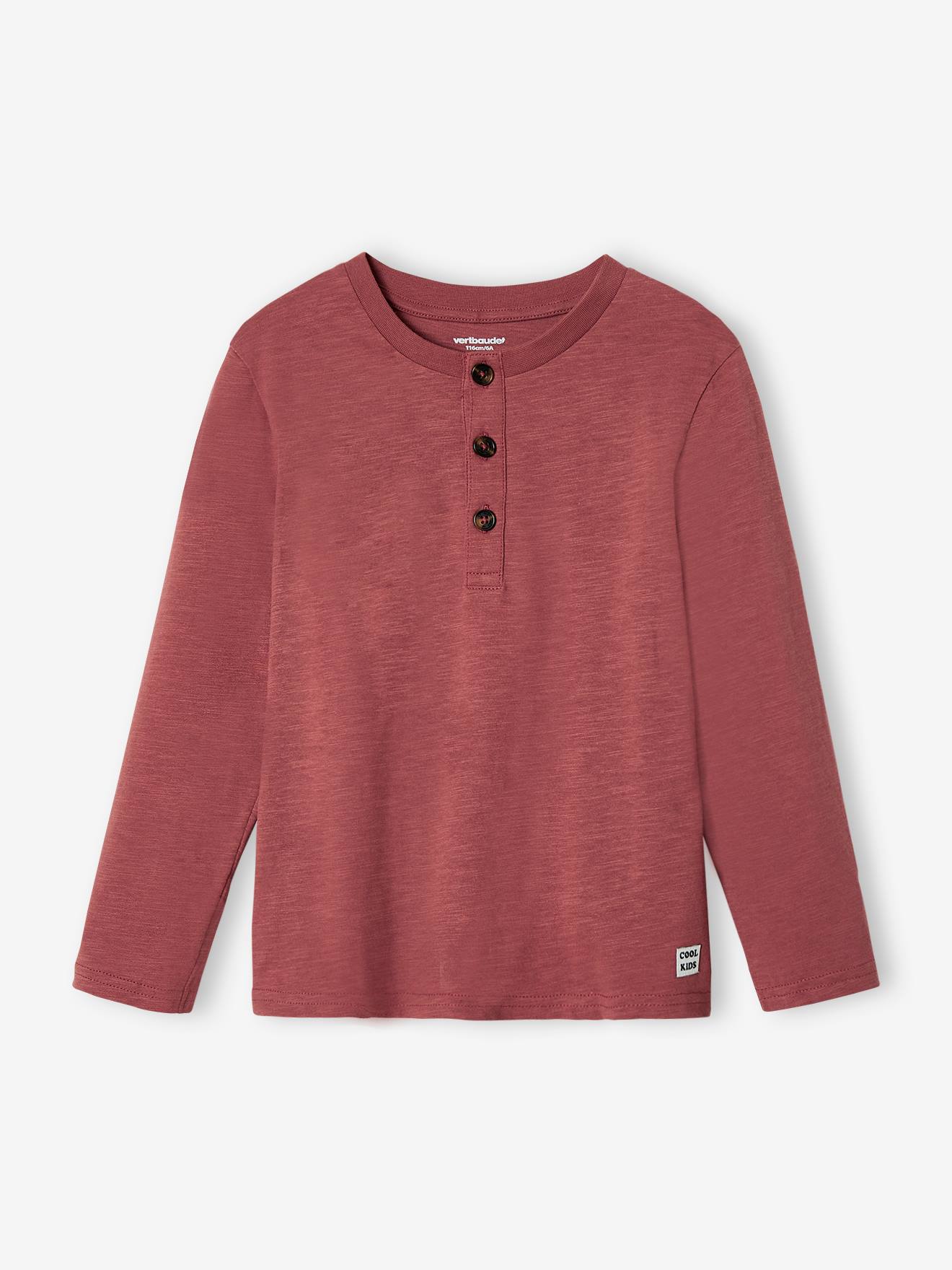 Pyjama uni personnalisable garçon col tunisien terracotta