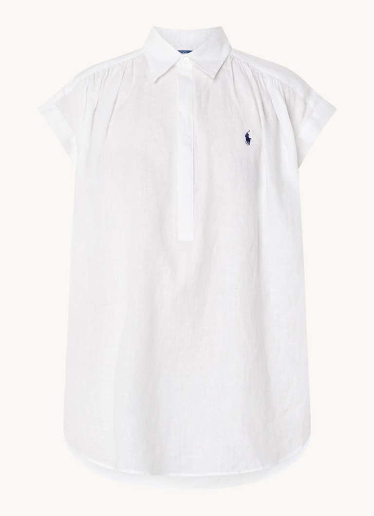 Λινό χιτώνα Ralph Lauren με κέντημα λογότυπου