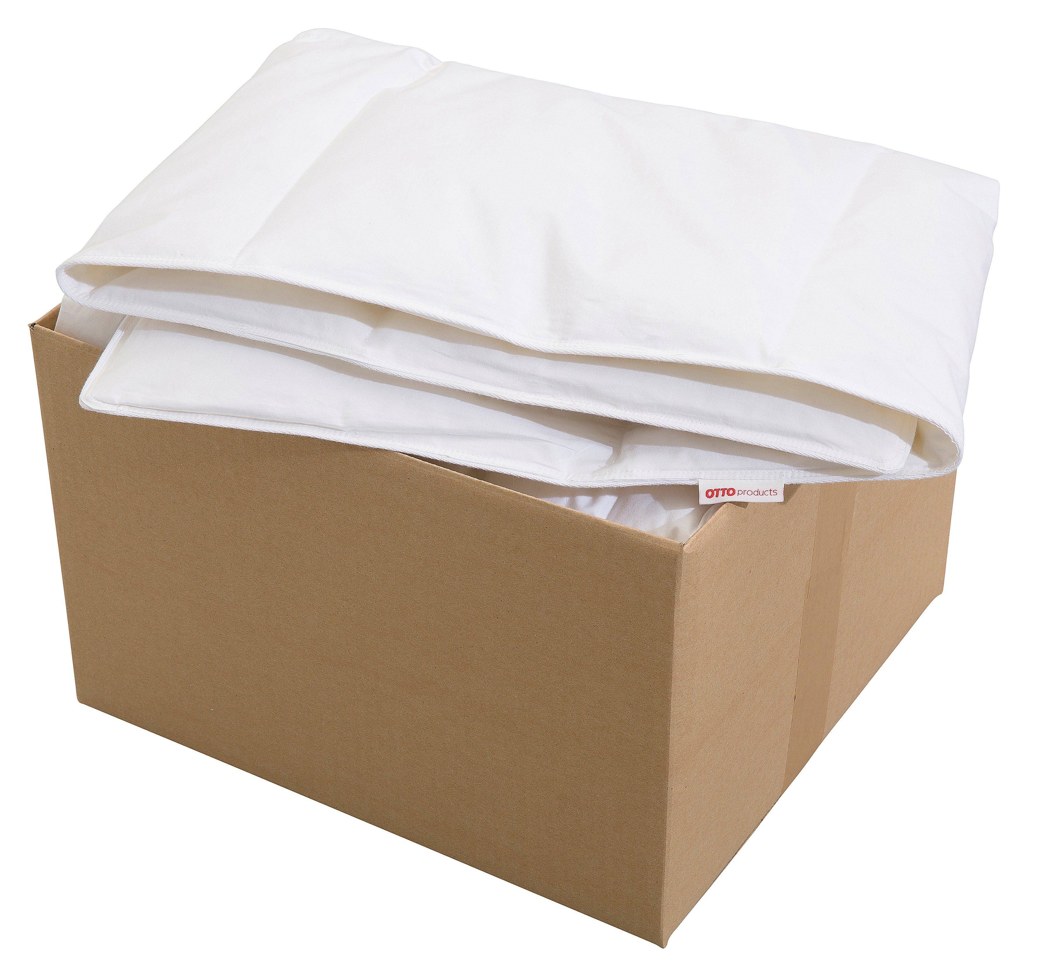 Daunenbettdecke + Federkissen, Jannika, OTTO products, Füllung: 80% Daunen, 20% Entenfeder, Bezug: 100% Baumwolle, plastikfreie Verpackung!