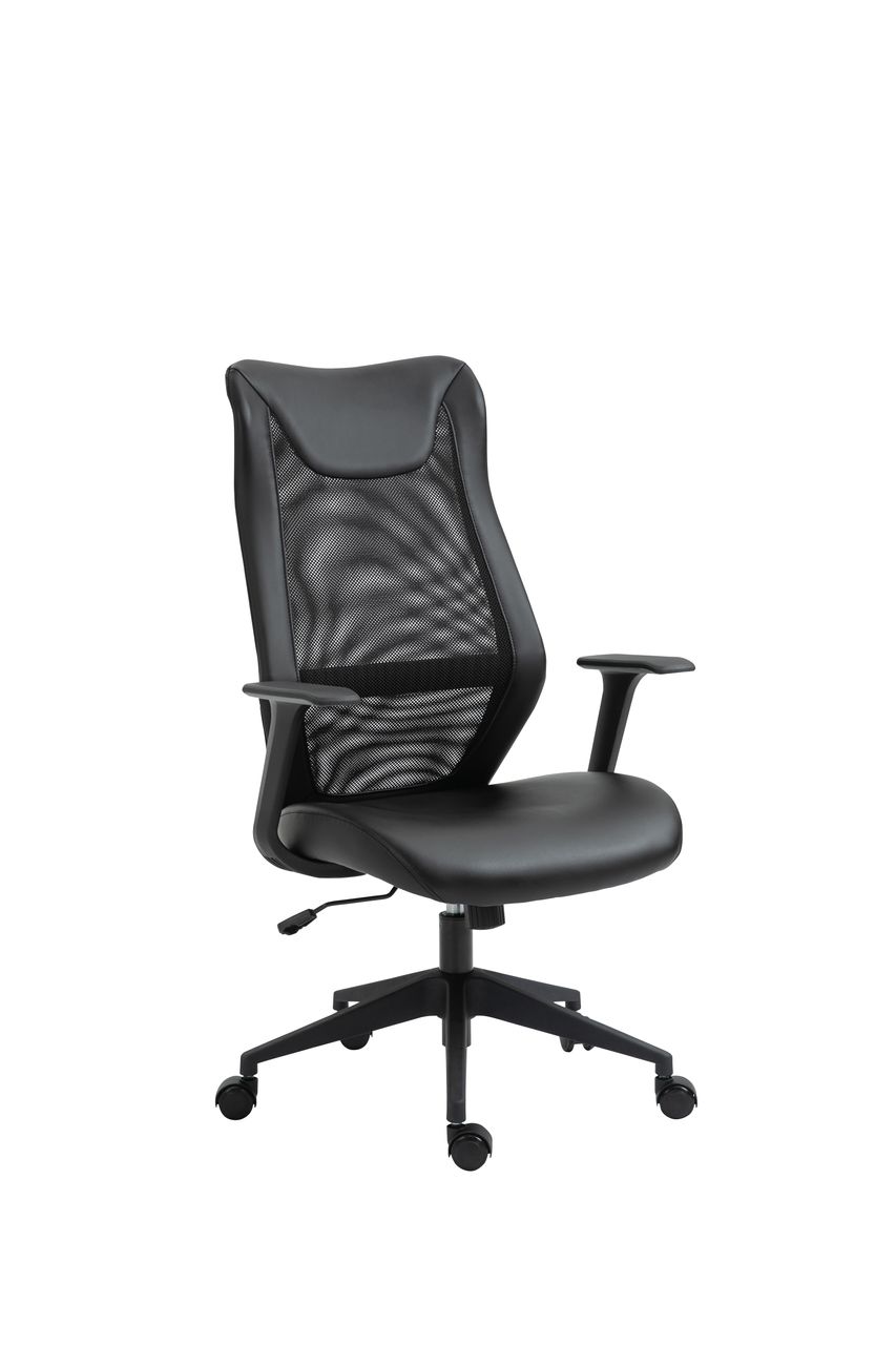 FEMO höhenverstellbarer Drehstuhl FM-2513 Mesh schwarz