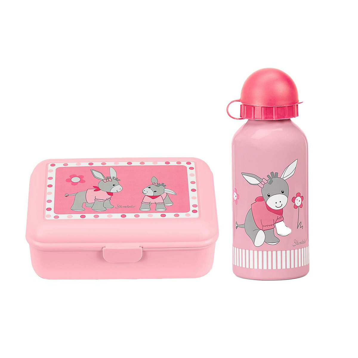 Esel Emmi Girl Kinder Rucksack Set 3-teilig rosa Kindergartenrucksäcke