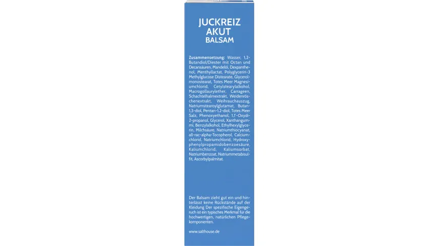 SALTHOUSE® Totes Meer Therapie Juckreiz Akut Balsam 75 ml