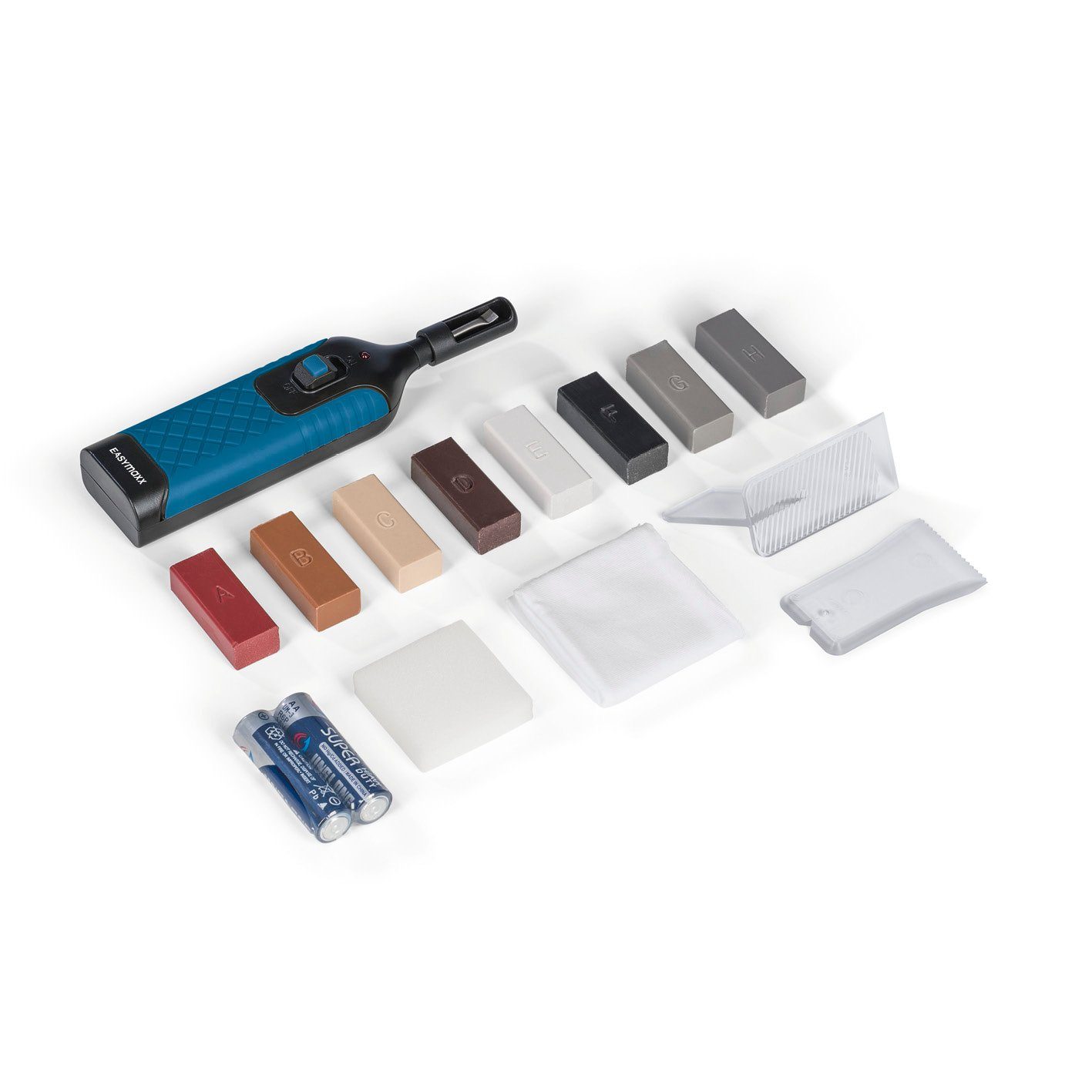 EASYmaxx Bodenfliese Reparatur-Set Fliesen & Steinböden - 16-tlg., Blau