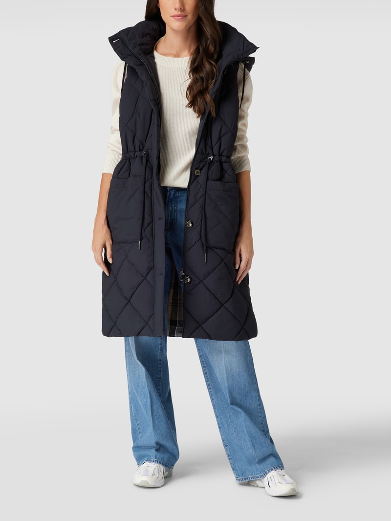 Weste mit Label-Details Modell 'Orinsay' in marineblau