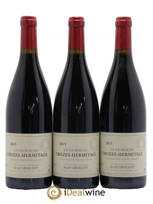 Crozes-Hermitage La Guiraude Domaine Graillot  2015 - Lot de 3 Bouteilles