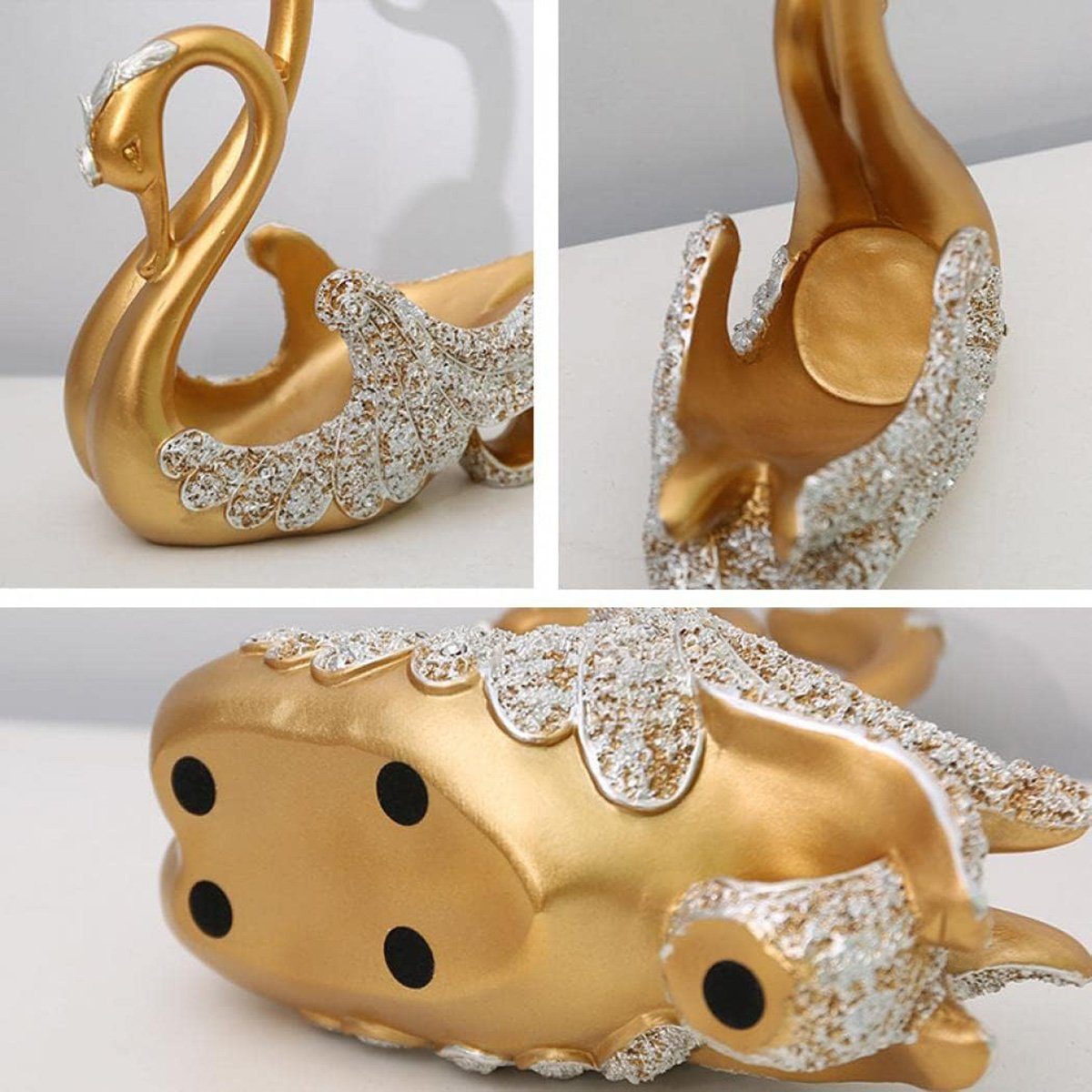 götäzer Weinregal Nordisches, leichtes, luxuriöses Weinflaschenregal mit goldenem Schwan, 1-tlg., Weinschrank-Ornamente, dekorative Desktop-Skulptur, Weinregal
