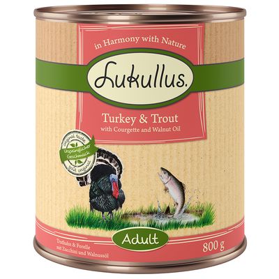 Lukullus Naturkost Adult Getreidefrei 6 x 800 g