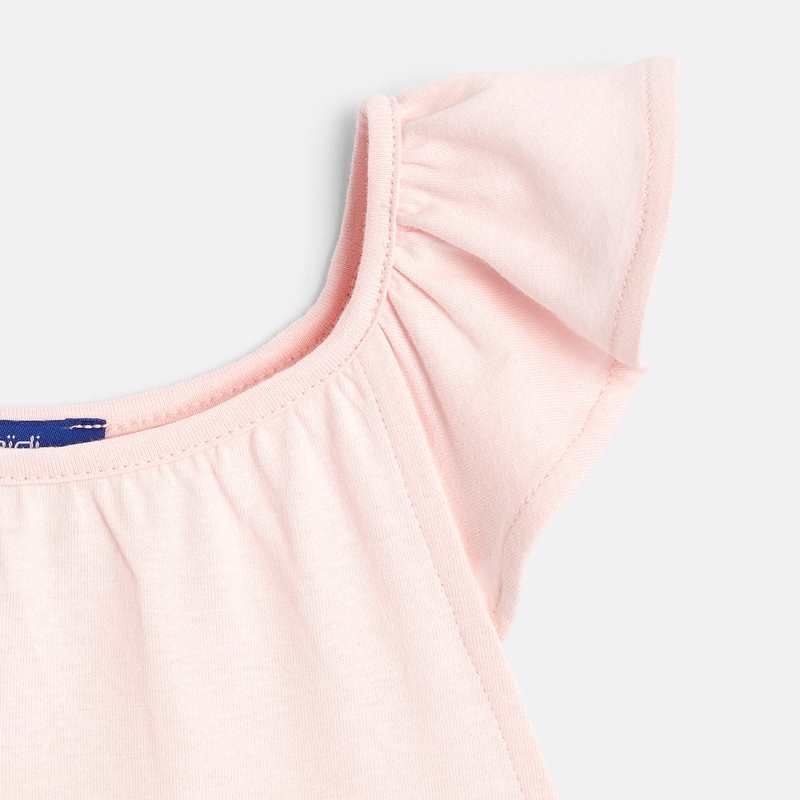 Débardeur uni (lot de 2) blanc fille