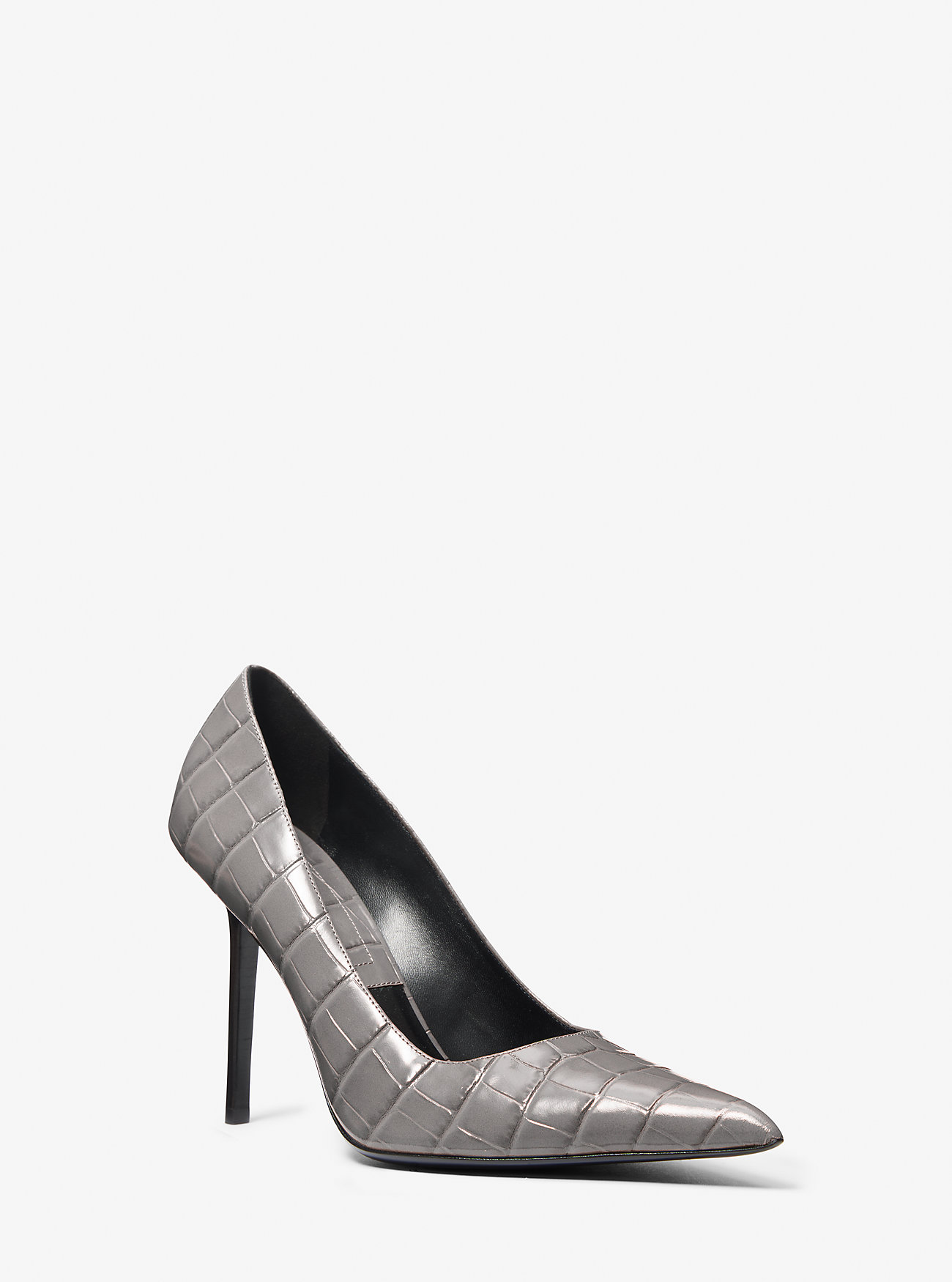 Winona krokodillepreget skinnpumps - SKIFER