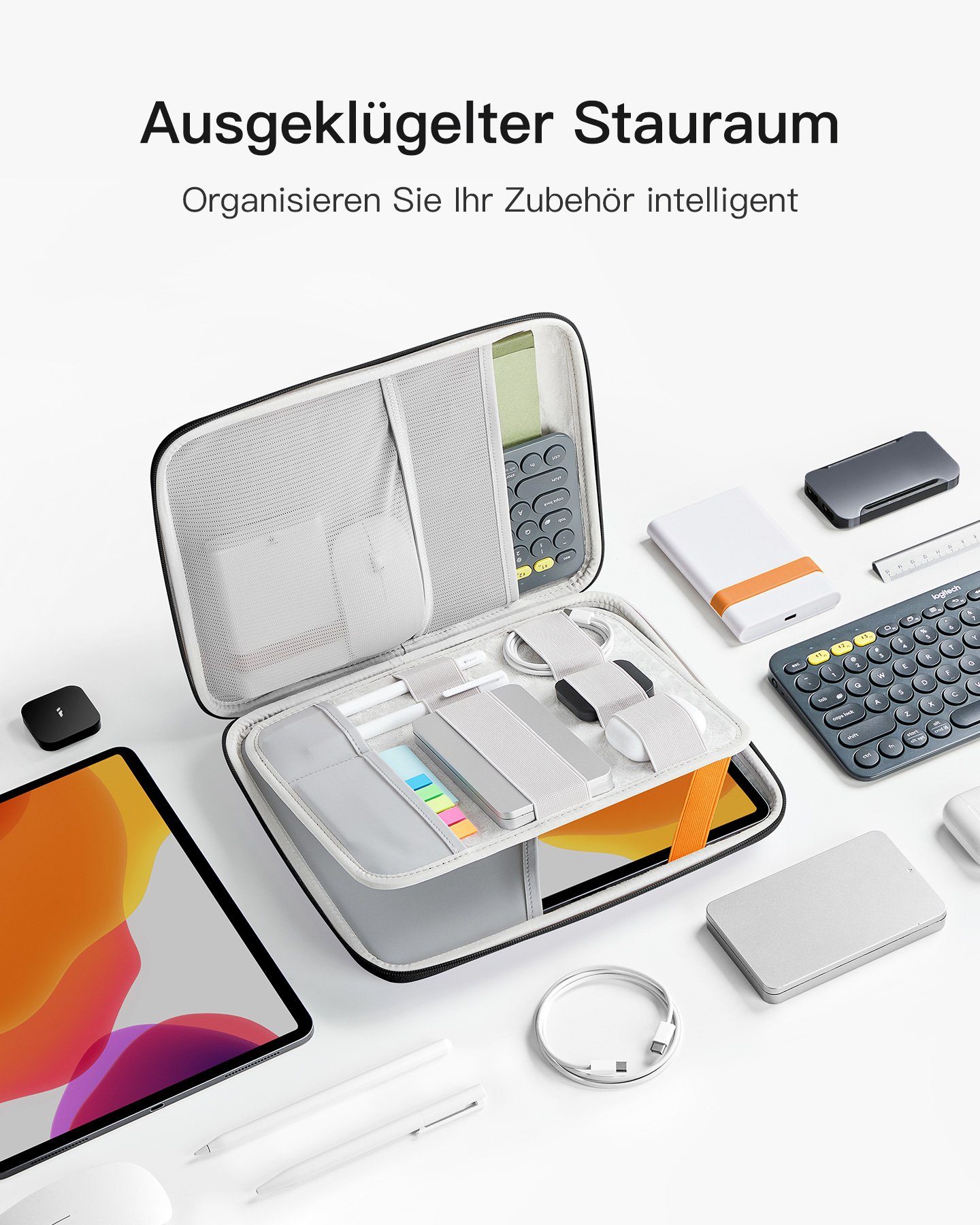 Inateck Tablet-Hülle 11 Zoll Hartschalen Tablet Tasche Hülle für iPad Pro Air